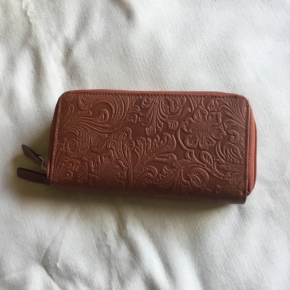 New Luxury Floral Leather RFID Wallet